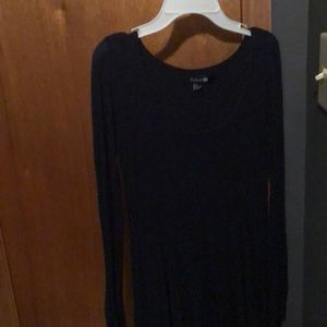 It is a navy blue dress.